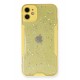 Newface iPhone 12 Mini Kılıf Platin Simli Silikon - Sarı Newface iPhone 12 Mini Kılıf Platin Simli Silikon - Sarı