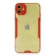 Newface iPhone 12 Mini Kılıf Platin Simli Silikon - Kırmızı Newface iPhone 12 Mini Kılıf Platin Simli Silikon - Kırmızı