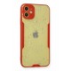 Newface iPhone 12 Mini Kılıf Platin Simli Silikon - Kırmızı Newface iPhone 12 Mini Kılıf Platin Simli Silikon - Kırmızı