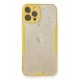 Newface iPhone 12 Pro Max Kılıf Platin Simli Silikon - Sarı Newface iPhone 12 Pro Max Kılıf Platin Simli Silikon - Sarı