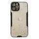 Newface iPhone 12 Pro Max Kılıf Platin Simli Silikon - Siyah Newface iPhone 12 Pro Max Kılıf Platin Simli Silikon - Siyah