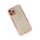 Newface iPhone 12 Pro Max Kılıf Platin Simli Silikon - Pembe Newface iPhone 12 Pro Max Kılıf Platin Simli Silikon - Pembe