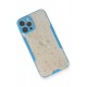 Newface iPhone 12 Pro Max Kılıf Platin Simli Silikon - Mavi Newface iPhone 12 Pro Max Kılıf Platin Simli Silikon - Mavi