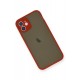 Newface iPhone 12 Kılıf Montreal Silikon Kapak - Kırmızı Newface iPhone 12 Kılıf Montreal Silikon Kapak - Kırmızı