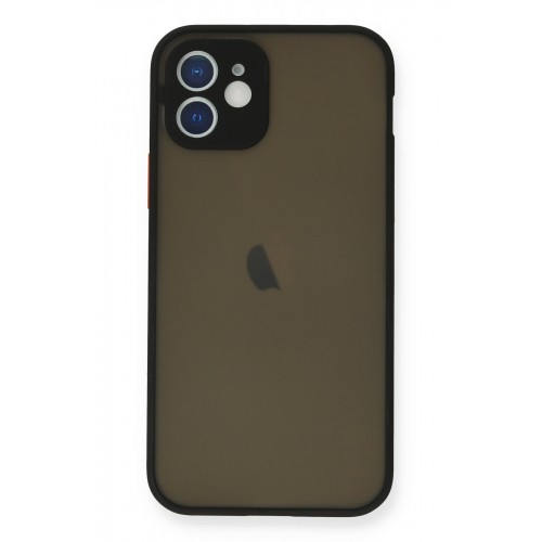 Newface iPhone 12 Mini Kılıf Montreal Silikon Kapak - Siyah Newface iPhone 12 Mini Kılıf Montreal Silikon Kapak - Siyah