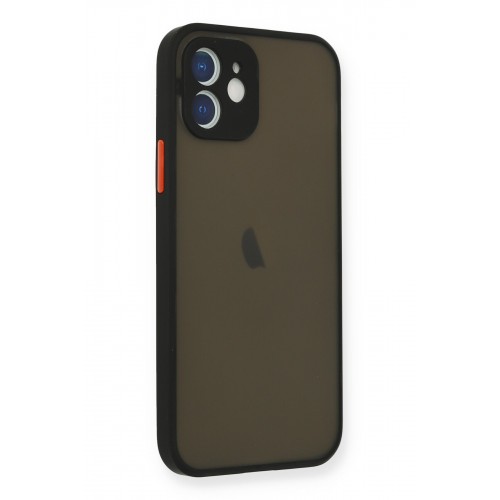 Newface iPhone 12 Mini Kılıf Montreal Silikon Kapak - Siyah Newface iPhone 12 Mini Kılıf Montreal Silikon Kapak - Siyah