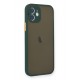 Newface iPhone 12 Mini Kılıf Montreal Silikon Kapak - Yeşil Newface iPhone 12 Mini Kılıf Montreal Silikon Kapak - Yeşil