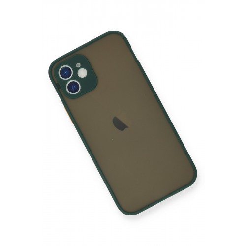 Newface iPhone 12 Mini Kılıf Montreal Silikon Kapak - Yeşil Newface iPhone 12 Mini Kılıf Montreal Silikon Kapak - Yeşil