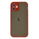 Newface iPhone 12 Mini Kılıf Montreal Silikon Kapak - Kırmızı Newface iPhone 12 Mini Kılıf Montreal Silikon Kapak - Kırmızı