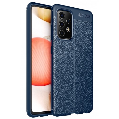 Newface Samsung Galaxy A72 Kılıf Focus Derili Silikon - Lacivert Newface Samsung Galaxy A72 Kılıf Focus Derili Silikon - Lacivert