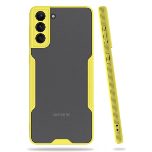 Newface Samsung Galaxy S21 Plus Kılıf Platin Silikon - Sarı Newface Samsung Galaxy S21 Plus Kılıf Platin Silikon - Sarı