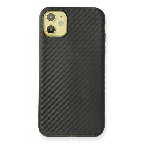 Newface iPhone 12 Kılıf Carbonix Silikon - Siyah Newface iPhone 12 Kılıf Carbonix Silikon - Siyah