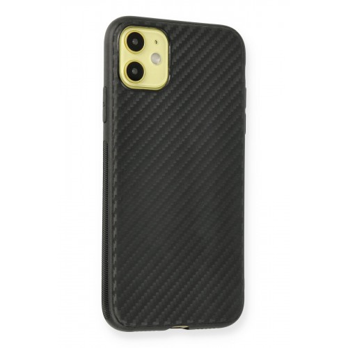 Newface iPhone 12 Kılıf Carbonix Silikon - Siyah Newface iPhone 12 Kılıf Carbonix Silikon - Siyah