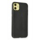 Newface iPhone 12 Kılıf Carbonix Silikon - Siyah Newface iPhone 12 Kılıf Carbonix Silikon - Siyah