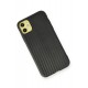 Newface iPhone 12 Kılıf Carbonix Silikon - Siyah Newface iPhone 12 Kılıf Carbonix Silikon - Siyah