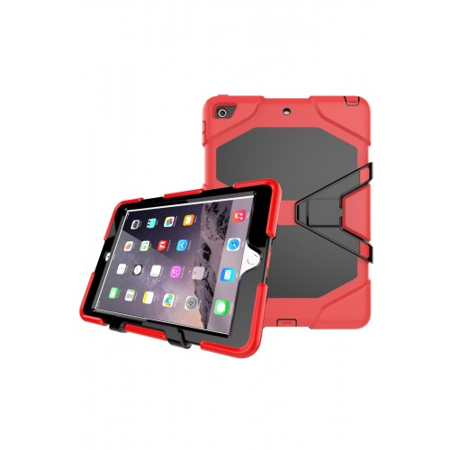 Newface iPad 9.7 (2017) Kılıf Griffin Tablet Kapak - Kırmızı Newface iPad 9.7 (2017) Kılıf Griffin Tablet Kapak - Kırmızı