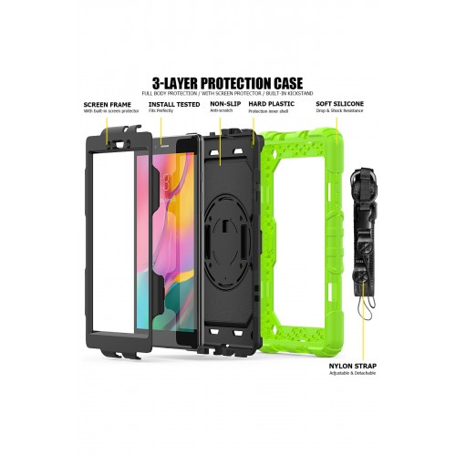 Newface Samsung Galaxy T290 Tab A 8 Kılıf Pars Tablet Kapak - Yeşil Newface Samsung Galaxy T290 Tab A 8 Kılıf Pars Tablet Kapak - Yeşil