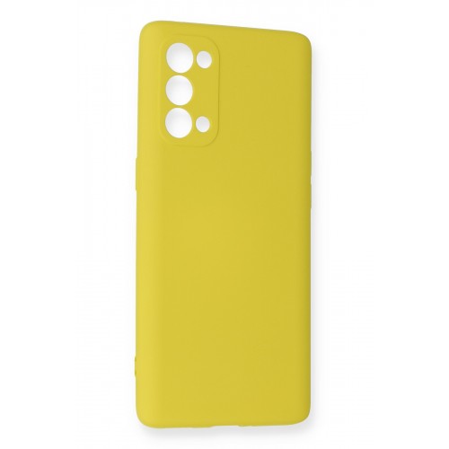 Newface Oppo Reno 5 Kılıf Nano içi Kadife Silikon - Sarı Newface Oppo Reno 5 Kılıf Nano içi Kadife Silikon - Sarı