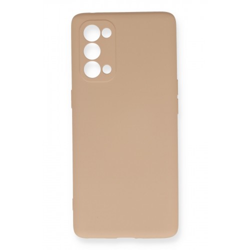 Newface Oppo Reno 5 Kılıf Nano içi Kadife Silikon - Pudra Newface Oppo Reno 5 Kılıf Nano içi Kadife Silikon - Pudra