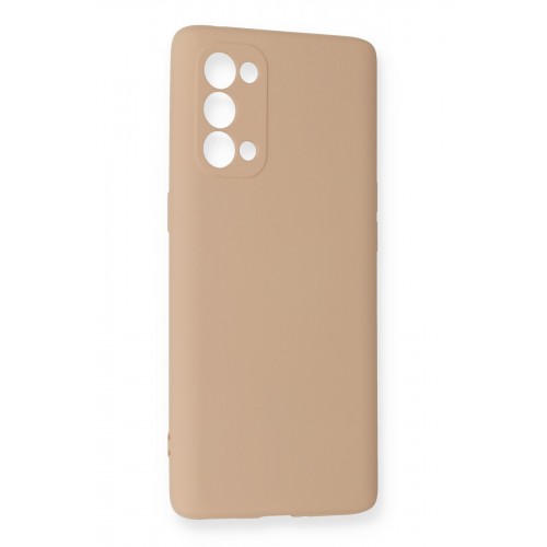 Newface Oppo Reno 5 Kılıf Nano içi Kadife Silikon - Pudra Newface Oppo Reno 5 Kılıf Nano içi Kadife Silikon - Pudra