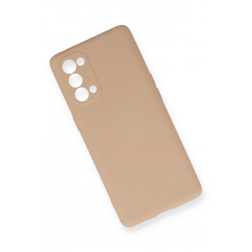 Newface Oppo Reno 5 Kılıf Nano içi Kadife Silikon - Pudra Newface Oppo Reno 5 Kılıf Nano içi Kadife Silikon - Pudra