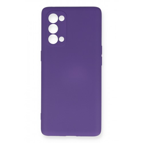 Newface Oppo Reno 5 Pro Kılıf Nano içi Kadife Silikon - Mor Newface Oppo Reno 5 Pro Kılıf Nano içi Kadife Silikon - Mor