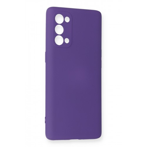 Newface Oppo Reno 5 Pro Kılıf Nano içi Kadife Silikon - Mor Newface Oppo Reno 5 Pro Kılıf Nano içi Kadife Silikon - Mor