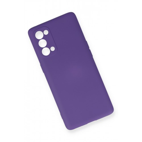 Newface Oppo Reno 5 Pro Kılıf Nano içi Kadife Silikon - Mor Newface Oppo Reno 5 Pro Kılıf Nano içi Kadife Silikon - Mor