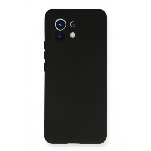 Newface Xiaomi Mi 11 Kılıf Nano içi Kadife Silikon - Siyah Newface Xiaomi Mi 11 Kılıf Nano içi Kadife Silikon - Siyah