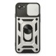 Newface iPhone 7 Kılıf Pars Lens Yüzüklü Silikon - Gümüş Newface iPhone 7 Kılıf Pars Lens Yüzüklü Silikon - Gümüş