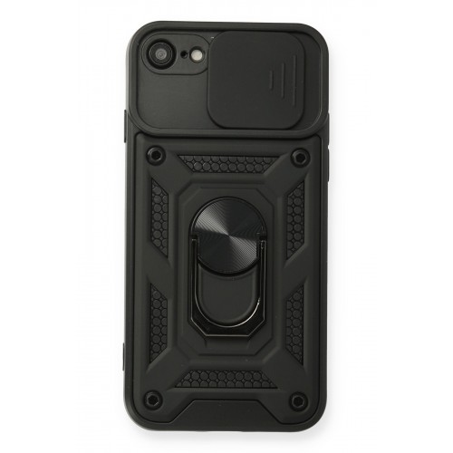 Newface iPhone 8 Kılıf Pars Lens Yüzüklü Silikon - Siyah Newface iPhone 8 Kılıf Pars Lens Yüzüklü Silikon - Siyah