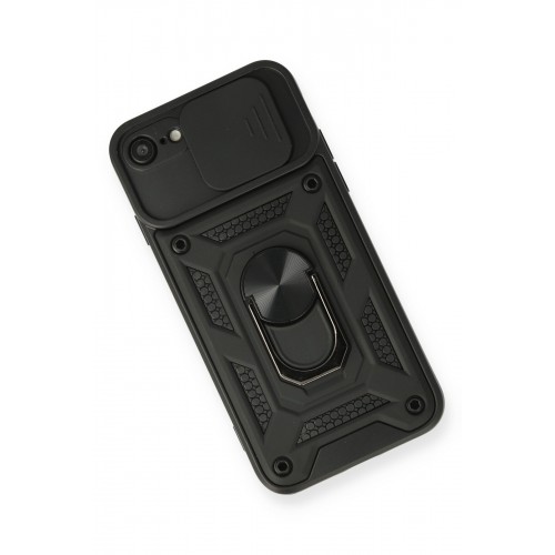 Newface iPhone 8 Kılıf Pars Lens Yüzüklü Silikon - Siyah Newface iPhone 8 Kılıf Pars Lens Yüzüklü Silikon - Siyah