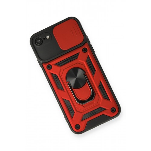 Newface iPhone 8 Kılıf Pars Lens Yüzüklü Silikon - Kırmızı Newface iPhone 8 Kılıf Pars Lens Yüzüklü Silikon - Kırmızı