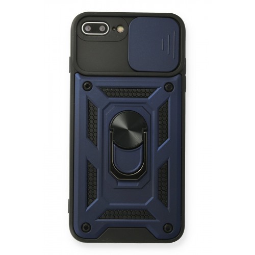 Newface iPhone 8 Plus Kılıf Pars Lens Yüzüklü Silikon - Lacivert Newface iPhone 8 Plus Kılıf Pars Lens Yüzüklü Silikon - Lacivert