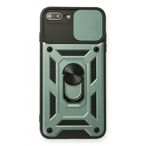 Newface iPhone 8 Plus Kılıf Pars Lens Yüzüklü Silikon - Yeşil Newface iPhone 8 Plus Kılıf Pars Lens Yüzüklü Silikon - Yeşil