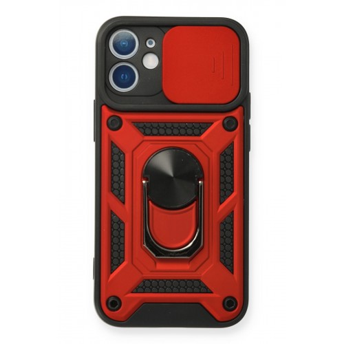 Newface iPhone 11 Kılıf Pars Lens Yüzüklü Silikon - Kırmızı Newface iPhone 11 Kılıf Pars Lens Yüzüklü Silikon - Kırmızı
