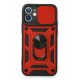 Newface iPhone 11 Kılıf Pars Lens Yüzüklü Silikon - Kırmızı Newface iPhone 11 Kılıf Pars Lens Yüzüklü Silikon - Kırmızı