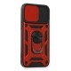 Newface iPhone 11 Kılıf Pars Lens Yüzüklü Silikon - Kırmızı Newface iPhone 11 Kılıf Pars Lens Yüzüklü Silikon - Kırmızı