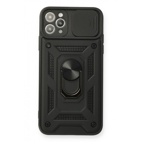 Newface iPhone 11 Pro Max Kılıf Pars Lens Yüzüklü Silikon - Siyah Newface iPhone 11 Pro Max Kılıf Pars Lens Yüzüklü Silikon - Siyah