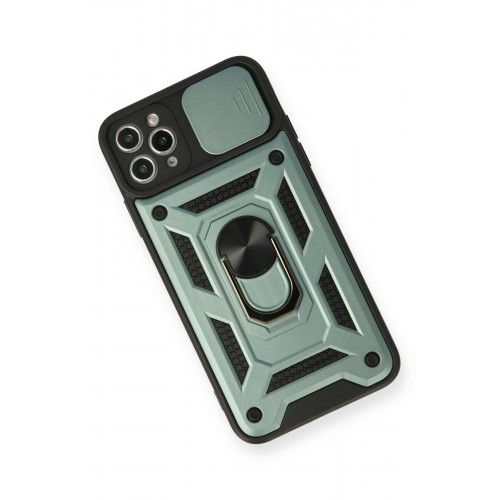 Newface iPhone 11 Pro Max Kılıf Pars Lens Yüzüklü Silikon - Yeşil Newface iPhone 11 Pro Max Kılıf Pars Lens Yüzüklü Silikon - Yeşil