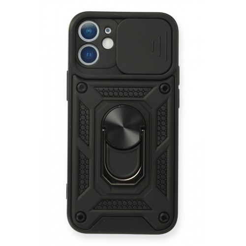 Newface iPhone 12 Kılıf Pars Lens Yüzüklü Silikon - Siyah Newface iPhone 12 Kılıf Pars Lens Yüzüklü Silikon - Siyah