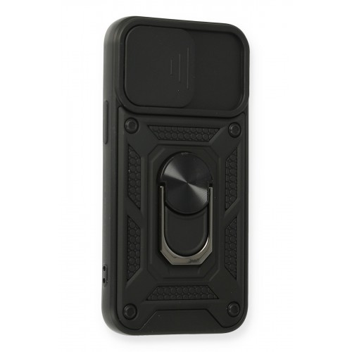 Newface iPhone 12 Kılıf Pars Lens Yüzüklü Silikon - Siyah Newface iPhone 12 Kılıf Pars Lens Yüzüklü Silikon - Siyah