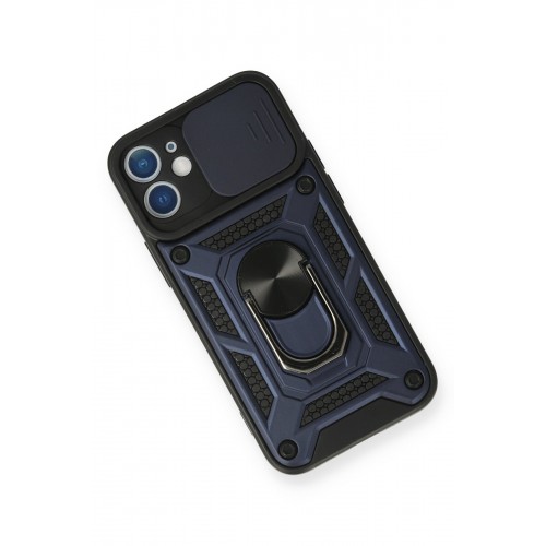 Newface iPhone 12 Kılıf Pars Lens Yüzüklü Silikon - Lacivert Newface iPhone 12 Kılıf Pars Lens Yüzüklü Silikon - Lacivert