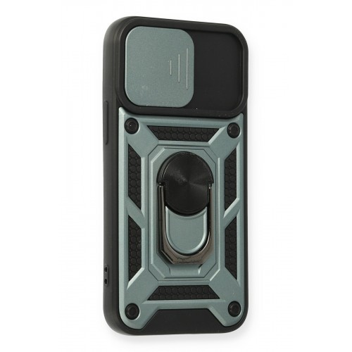 Newface iPhone 12 Kılıf Pars Lens Yüzüklü Silikon - Yeşil Newface iPhone 12 Kılıf Pars Lens Yüzüklü Silikon - Yeşil