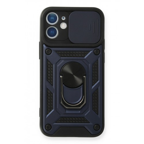 Newface iPhone 12 Mini Kılıf Pars Lens Yüzüklü Silikon - Lacivert Newface iPhone 12 Mini Kılıf Pars Lens Yüzüklü Silikon - Lacivert