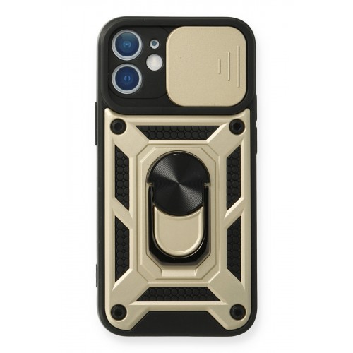 Newface iPhone 12 Mini Kılıf Pars Lens Yüzüklü Silikon - Gold Newface iPhone 12 Mini Kılıf Pars Lens Yüzüklü Silikon - Gold