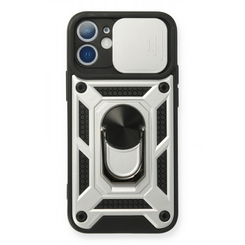 Newface iPhone 12 Mini Kılıf Pars Lens Yüzüklü Silikon - Gümüş Newface iPhone 12 Mini Kılıf Pars Lens Yüzüklü Silikon - Gümüş
