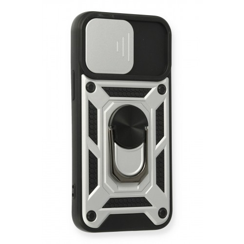 Newface iPhone 12 Mini Kılıf Pars Lens Yüzüklü Silikon - Gümüş Newface iPhone 12 Mini Kılıf Pars Lens Yüzüklü Silikon - Gümüş