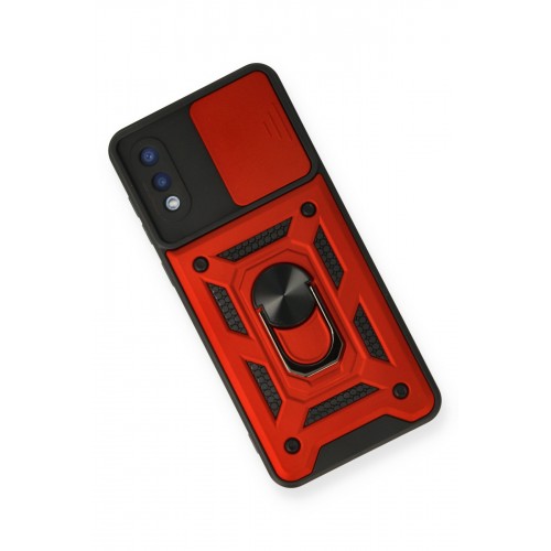 Newface Samsung Galaxy A02 Kılıf Pars Lens Yüzüklü Silikon - Kırmızı Newface Samsung Galaxy A02 Kılıf Pars Lens Yüzüklü Silikon - Kırmızı
