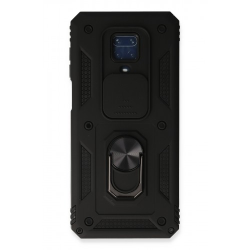 Newface Xiaomi Redmi Note 9 Pro Kılıf Pars Lens Yüzüklü Silikon - Siyah Newface Xiaomi Redmi Note 9 Pro Kılıf Pars Lens Yüzüklü Silikon - Siyah